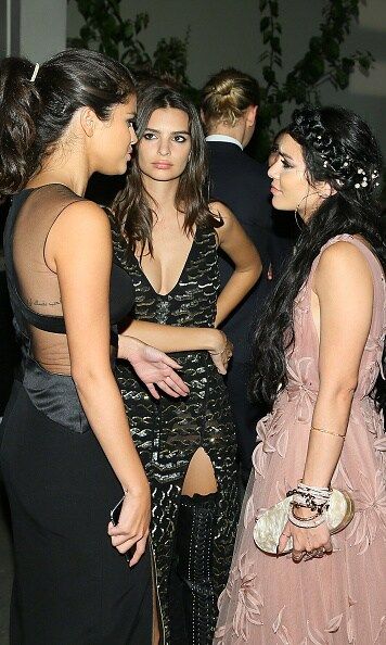 August 30: Emily Ratajkowski, Vanessa Hudgens and Selena Gomez took a moment to catch up at the Marriott Rewards sponsored Republic Records VMA party at Ysabel in West Hollywood.
<br><br>
Photo: Getty Images