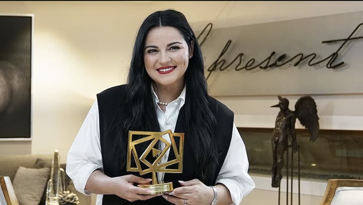 Maite Perroni was one of the recipients of the Premios PRODU honorary awards