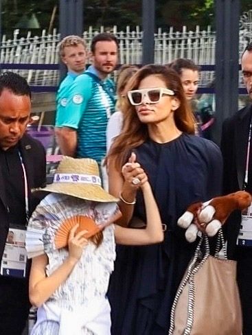 Ryan Gosling and Eva Mendes and their daughters were seen leaving the gymnastics final at the Paris 2024 Olympics. 