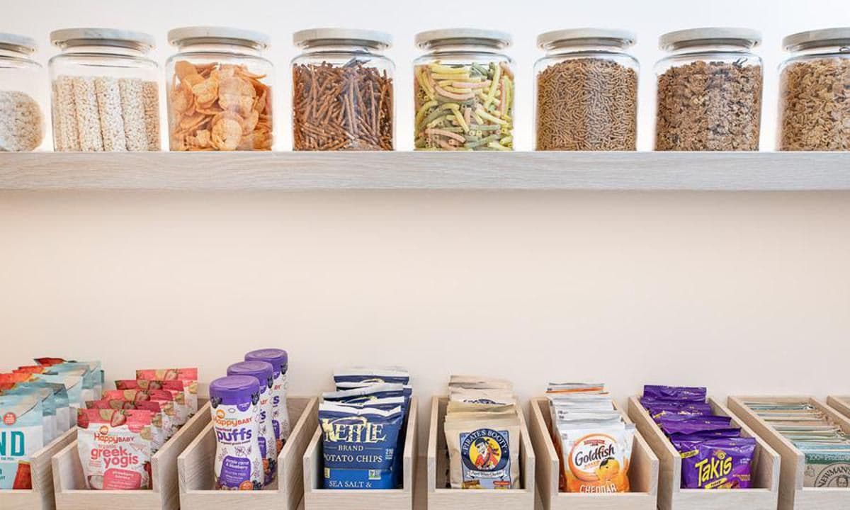 Kim Kardashian's reorganized pantry