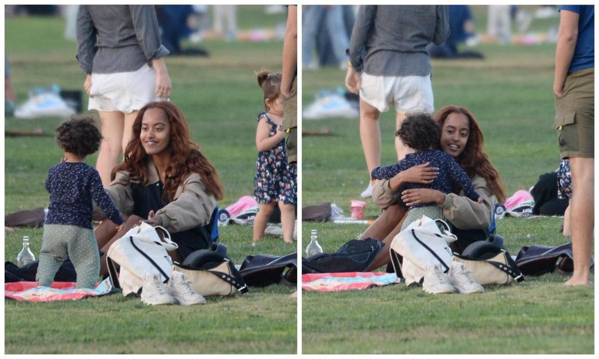 Malia Obama’s adorable encounter with a toddler at a park