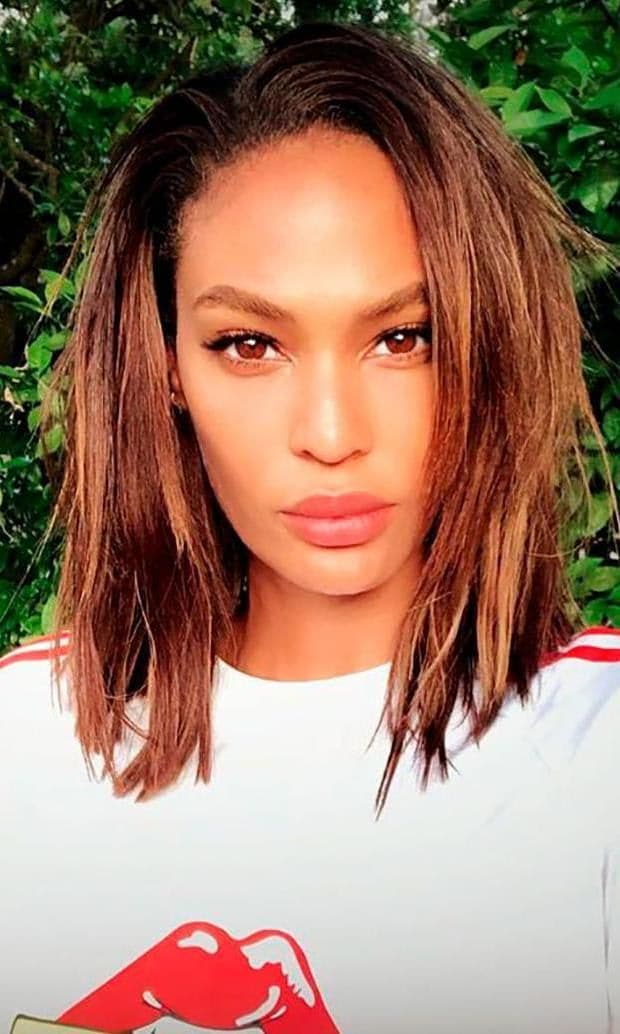 Joan Smalls balayage hair-coloring