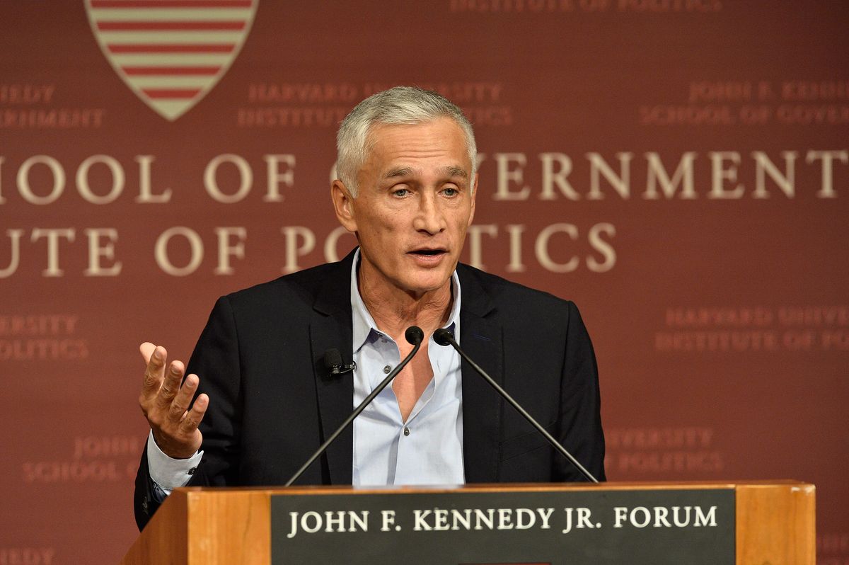 Journalist and author Jorge Ramos speaks at "America 2050: The Future of News & Latinos" at the John F. Kennedy Junior Forum at Harvard University Kennedy School Institute of Politics