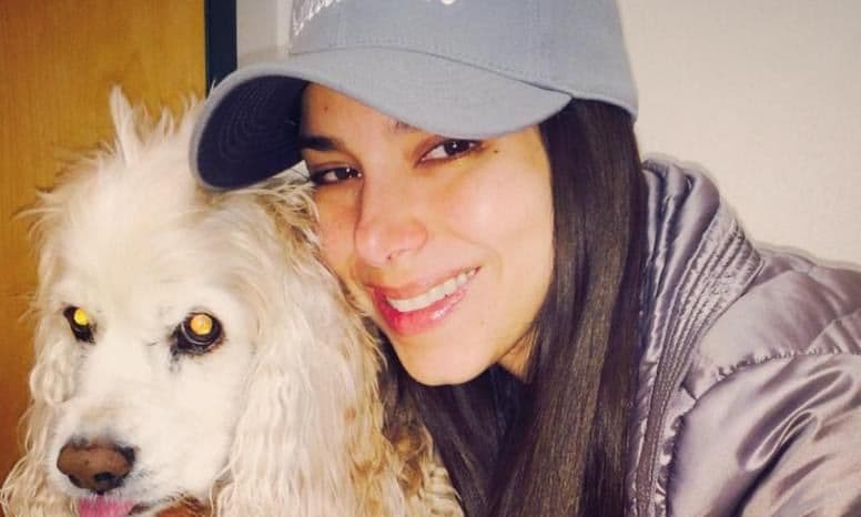 Roselyn Sanchez says goodbye to her dog Uzo