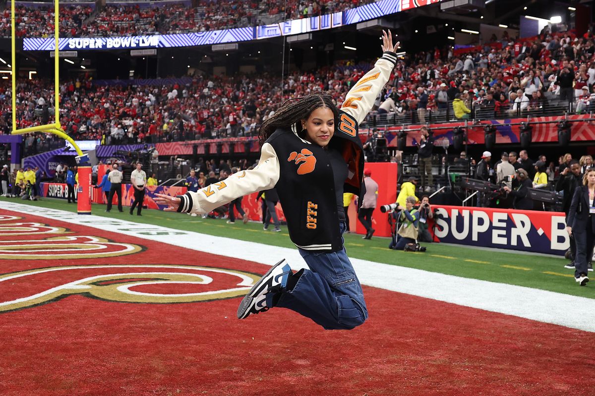 Blue Ivy at this year's Super Bowl