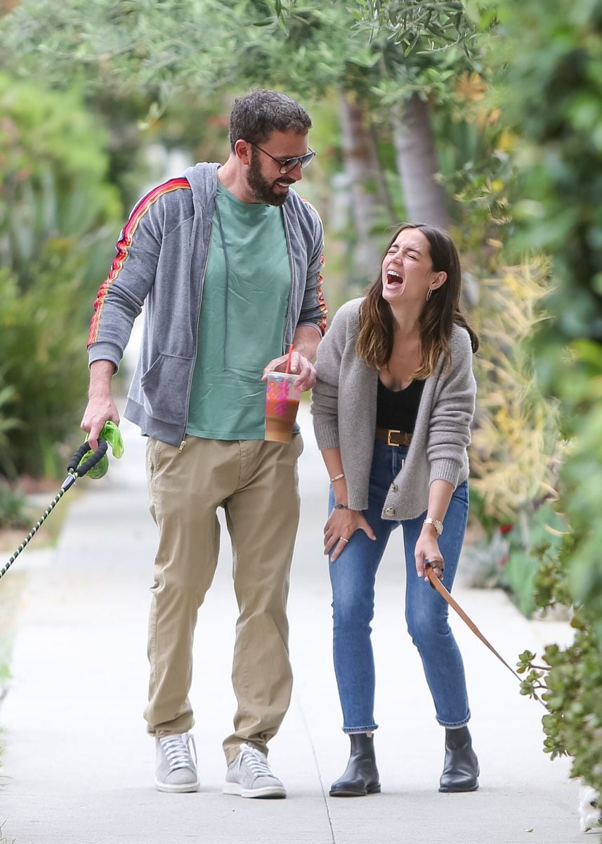 Ben Affleck and Ana de Armas on July 01, 2020 in Los Angeles.