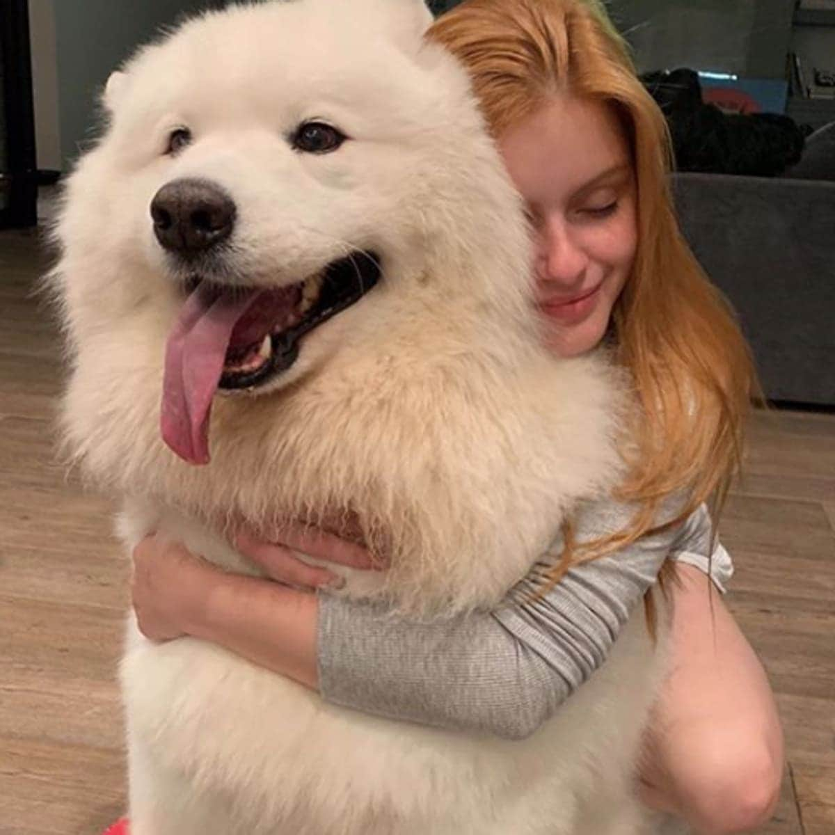 Ariel Winter with her dog Casper