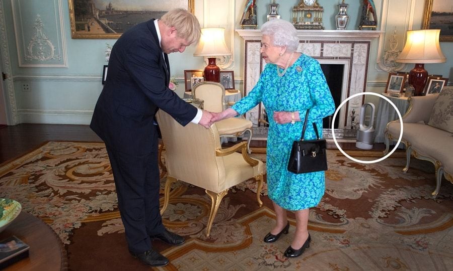 Queen Elizabeth uses Dyson fan to stay cool at the palace