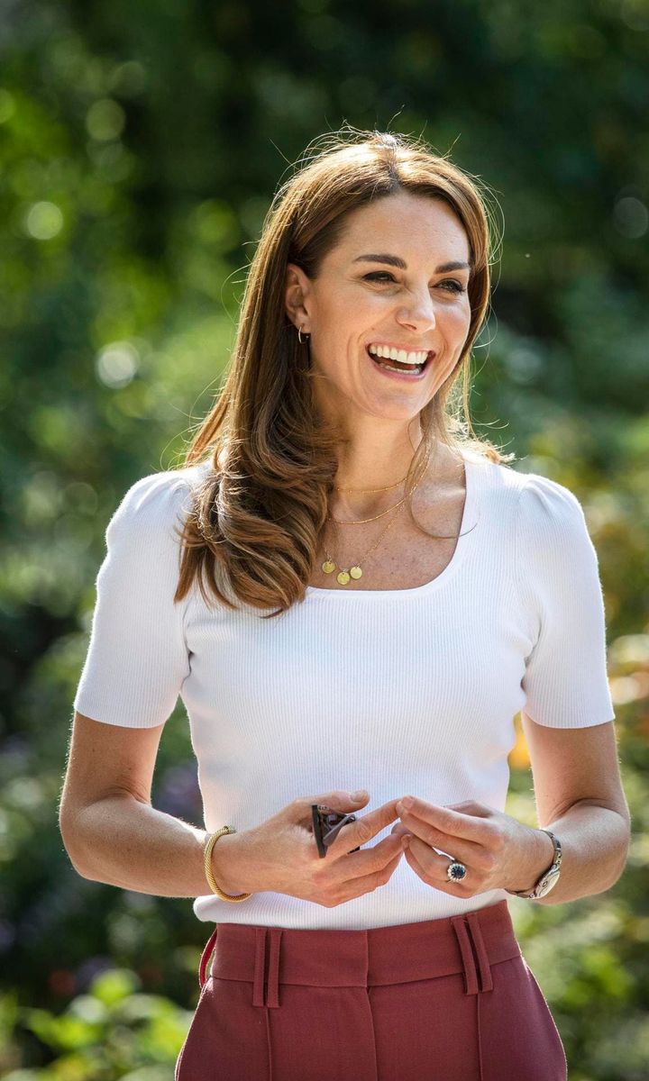 Kate Middleton wore a necklace featuring her children's initials on Sept. 22