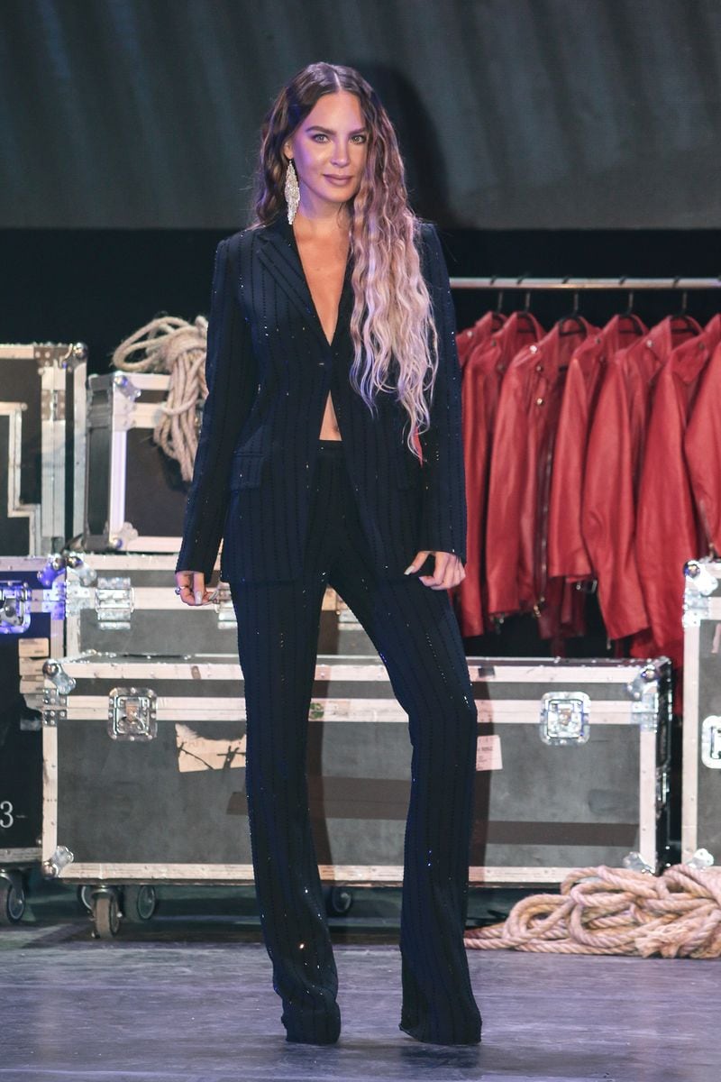 Belinda poses for a photo during the press conference of 'Hoy No Me Puedo Levantar' at Centro Cultural Teatro 1 on December 10, 2019 in Mexico City, Mexico. (Photo by Medios y Media/Getty Images)