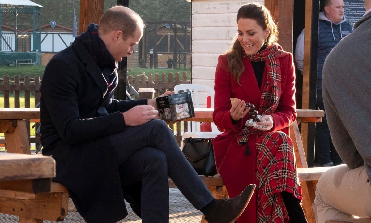 Kate was given a traditional Welsh Love Spoon, while William was gifted a Guinness beer mat flipping game. "I think this says a lot about me," the future King laughed.