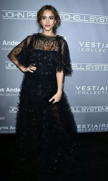 November 12: Jessica Alba was a sheer goddess in Valentino for the Baby2Baby Gala in Culver City.
Photo: WireImage