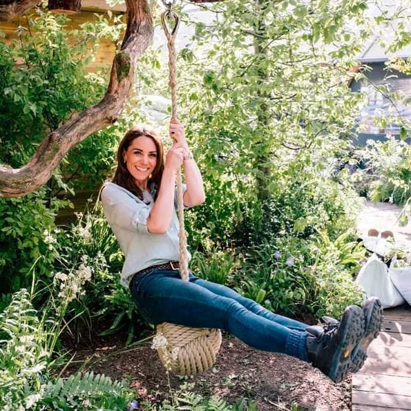 Kate Middleton on a swing