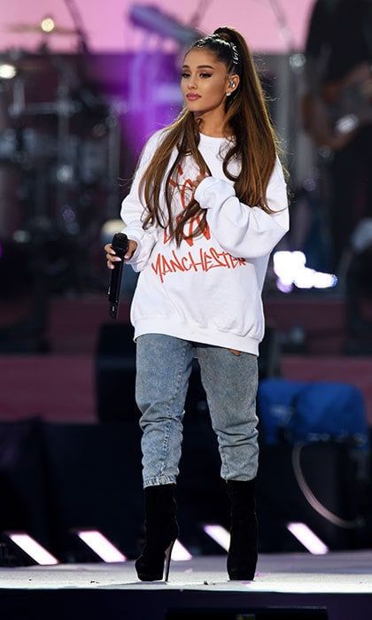 Ariana Grande, who is seen here hosting "One Love Manchester," was also confirmed to perform in September.
Photo: Getty Images