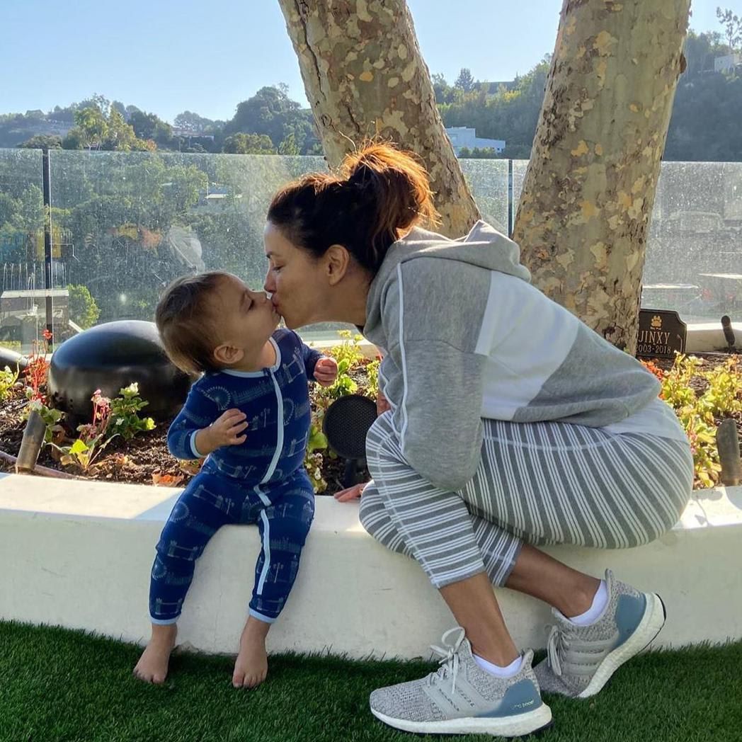 Eva Longoria and son Santiago Enrique