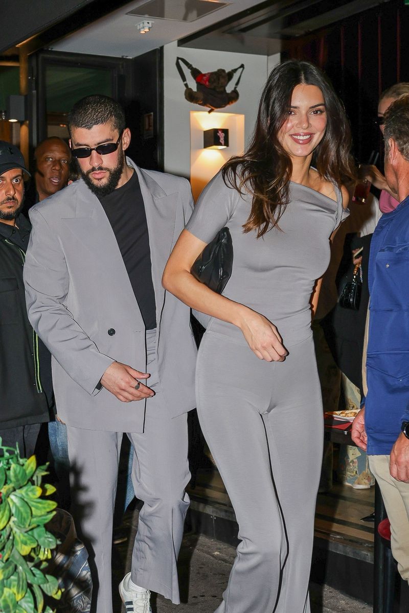 Kendall Jenner and Bad Bunny's matching looks