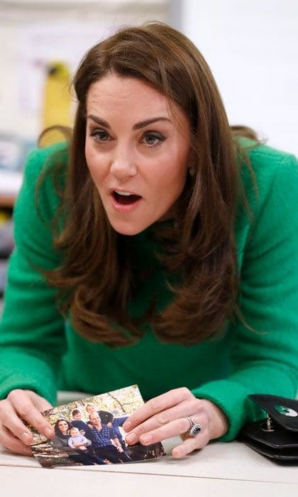 Kate Middleton school visit family portrait