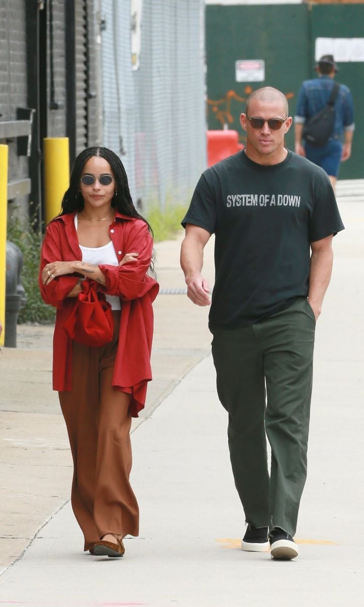 Zoë Kravitz and Channing Tatum make their way through New York City