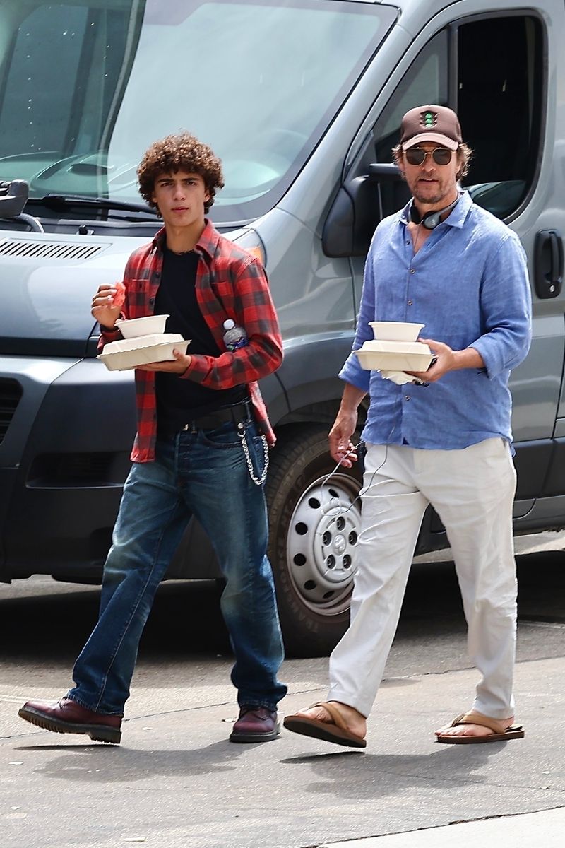 Matthew McConaughey and his son Levi