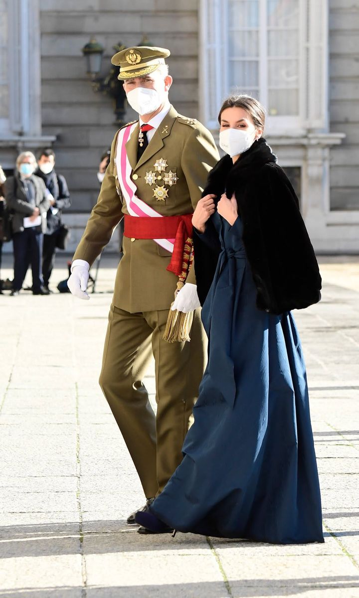 Spanish Royals Celebrate New Year's Military Parade 2022