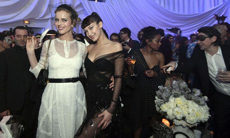 Eva Herzigova and Bella Hadid were among the guests at the Dior Ball that took place on the grounds of the Rodin Museum in Paris.
Photo: Getty Images