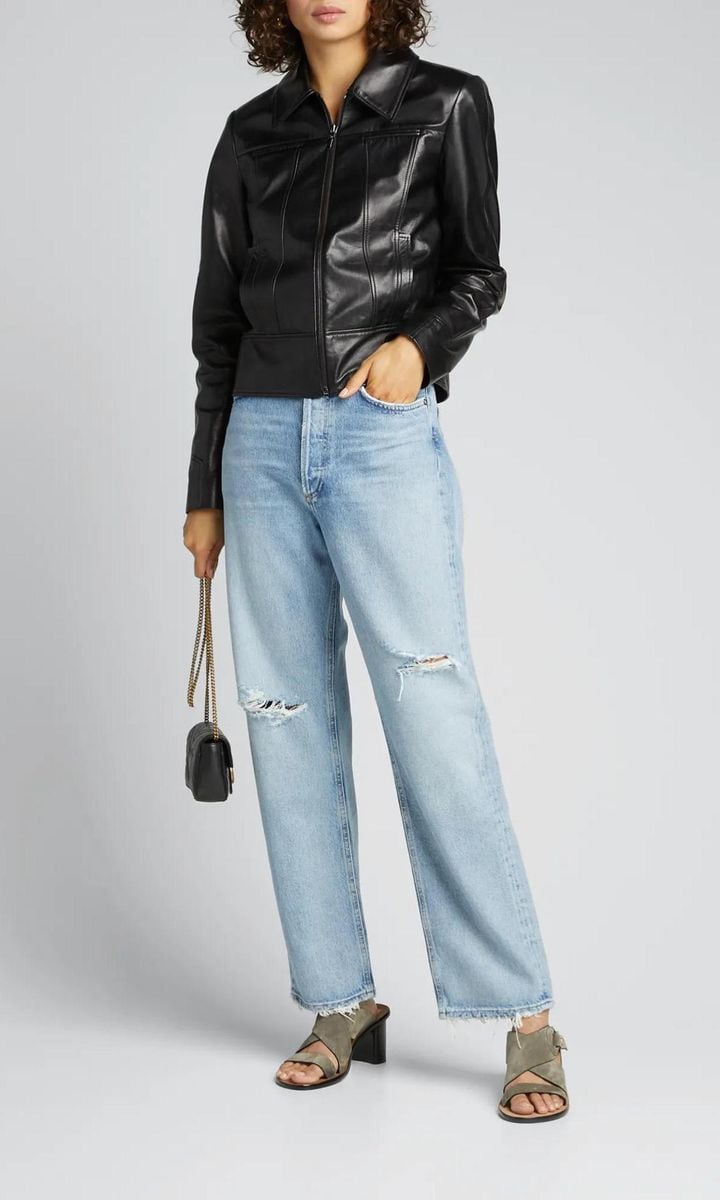 '90s Distressed Boyfriend Jeans by Agolde at Bergdorf Goodman