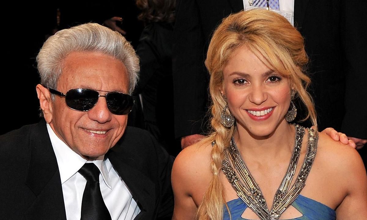 Shakira y su papa William Mebarak