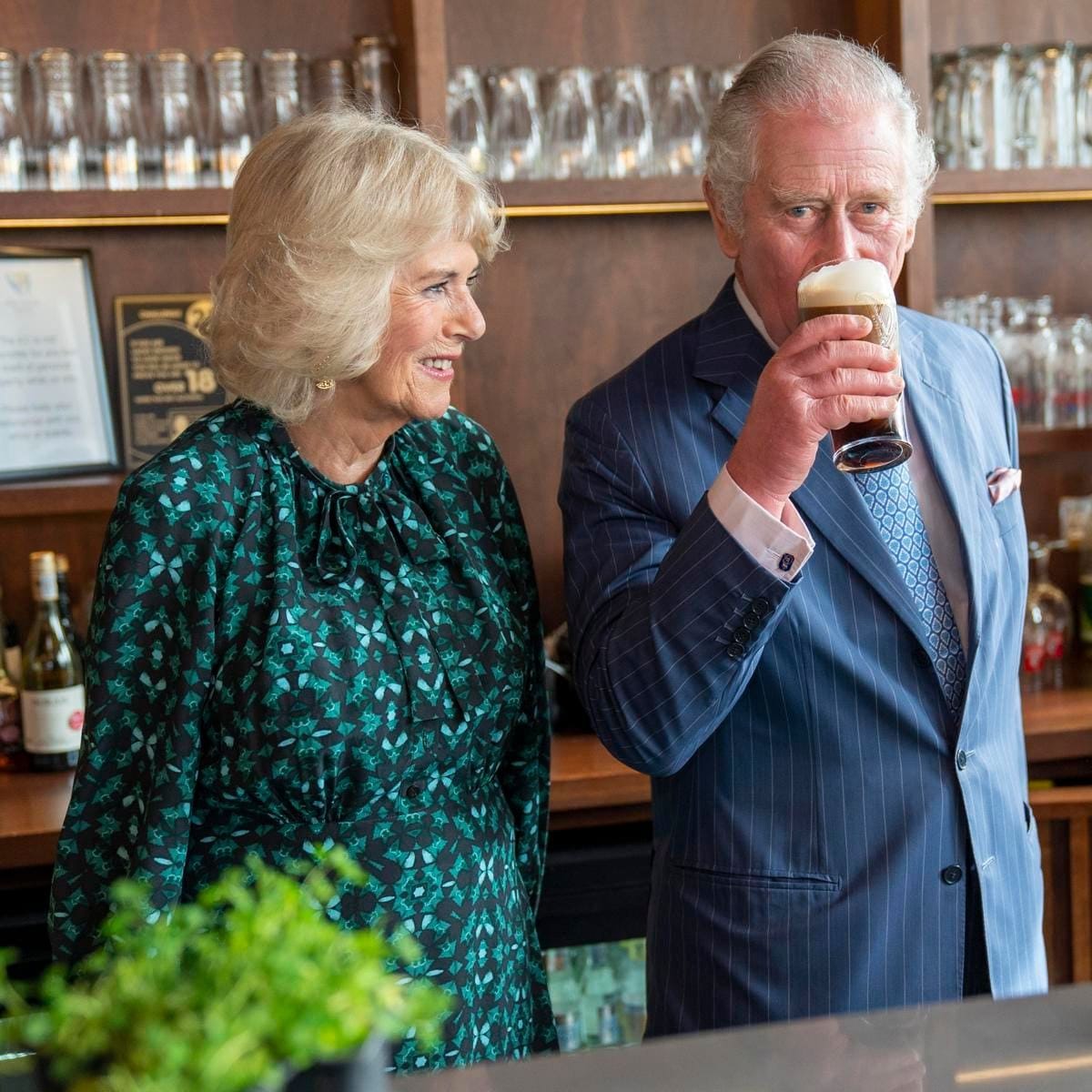 Prince Charles sipped on a pint of Guinness on March 15