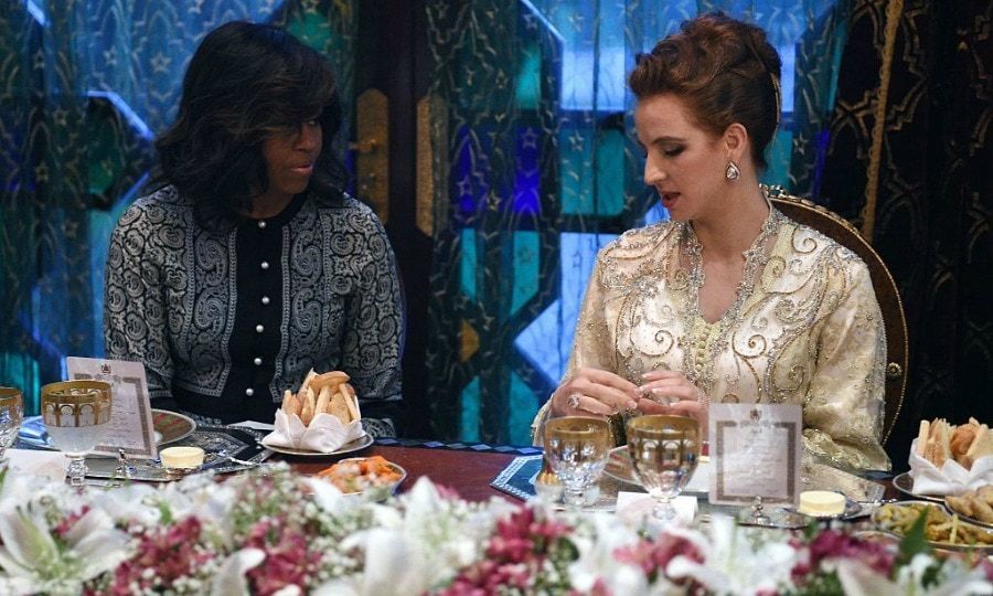 The first lady dinned with Princess Lalla Salma of Morocco in Marrakech.
<br>
Photo: FADEL SENNA/AFP/Getty Images