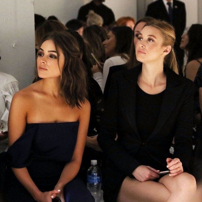 Olivia Culpo and Whitney Port checked out the Misha Collection looks from the front row.
Photo: Laura Cavanaugh/FilmMagic