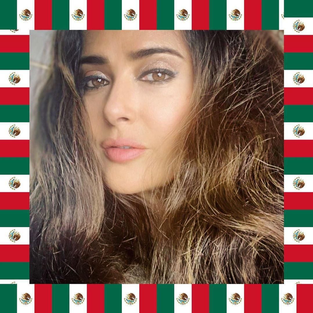 Salma Hayek Cinco De Mayo makeup