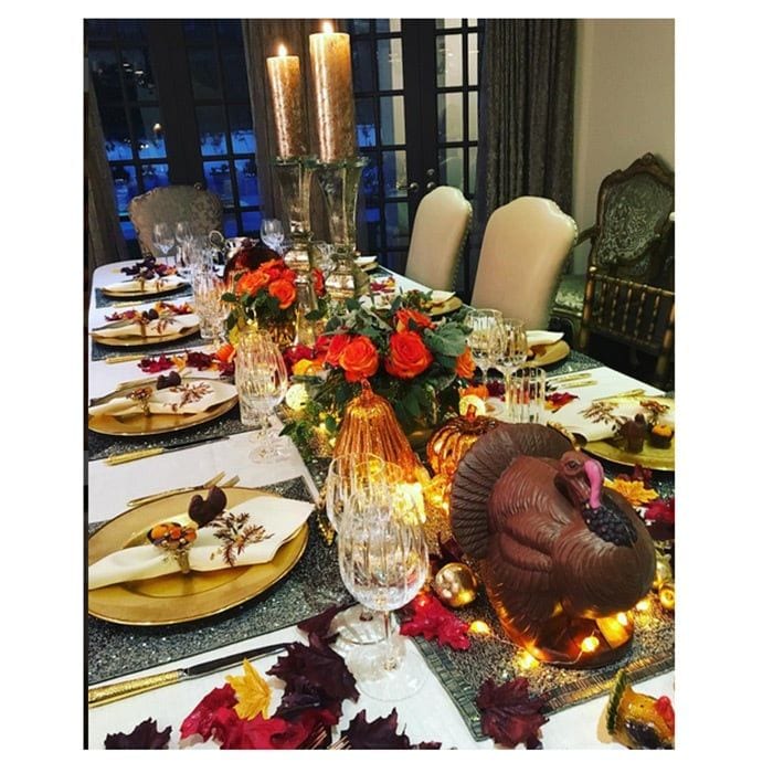 Sofia Vergara also posted this pic of their gorgeous table setting.
Photo: Instagram/@sofiavergara