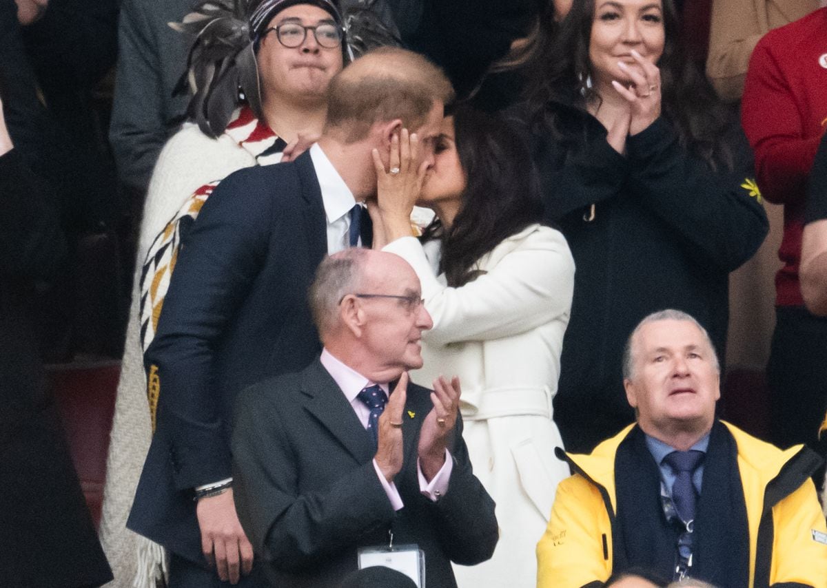 Meghan and Harry pictured at the Invictus Games Vancouver Whistler 2025 opening ceremony