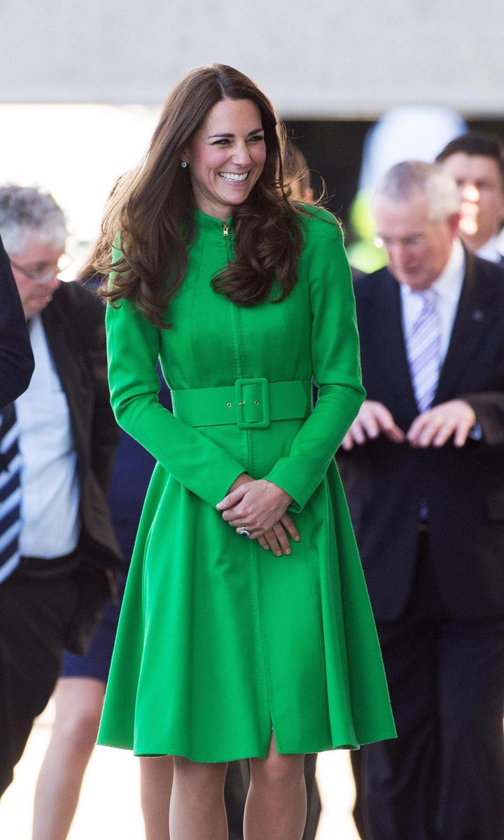 Royal ladies wearing green