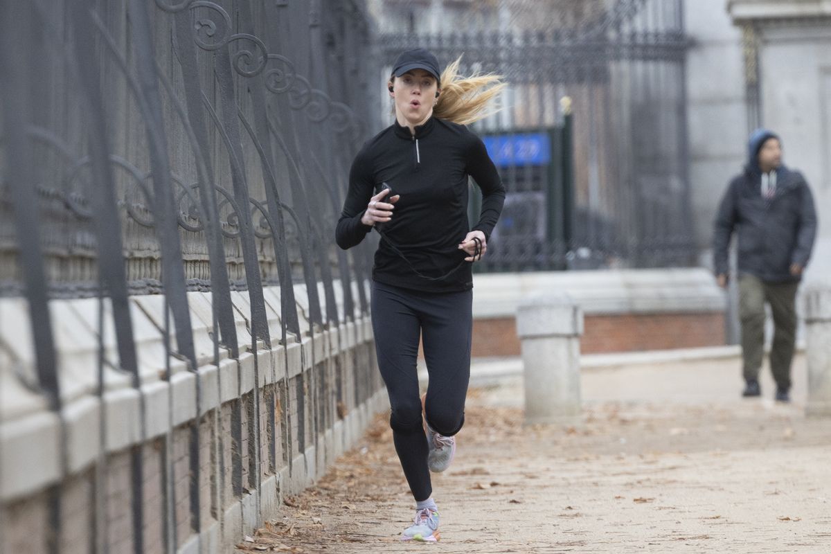 Amber Heard working out in Madrid