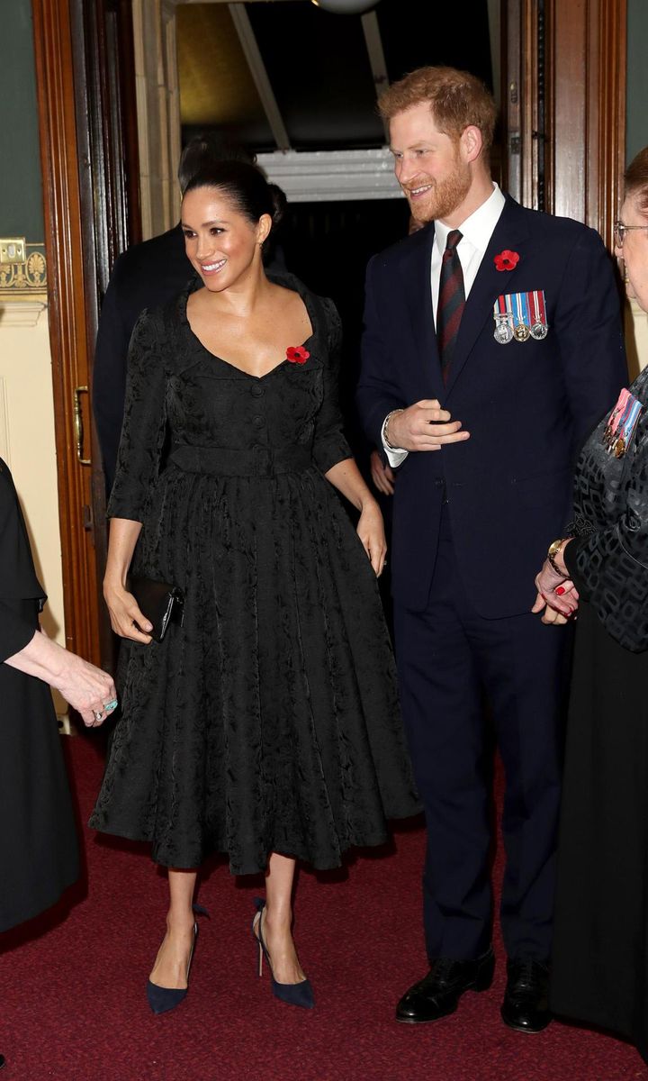 The Duke and Duchess of Sussex attended the Festival of Remembrance on November 9