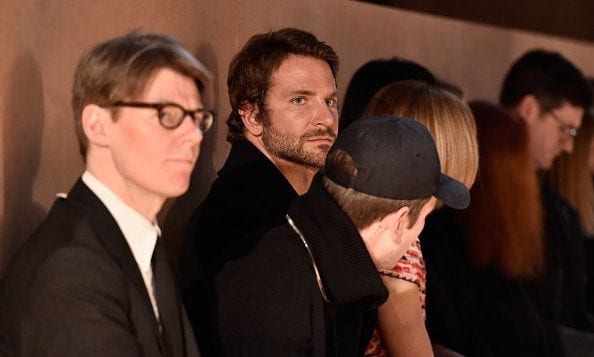 Bradley kept his eyes on the action throughout the Givenchy show.
<br>
Photo: Getty Images