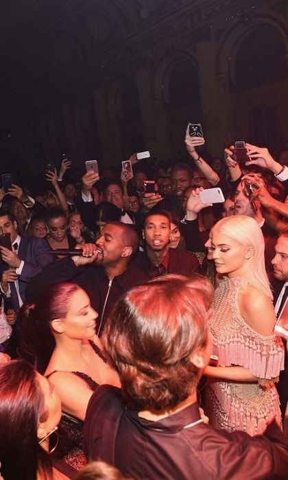 During his performance, Kanye West jumped into the crowd to dance alongside his Kardashian-Jenner family. At the end of his set, Kanye said that Carine Roitfeld, host of the evening, is an icon before dropping his mic and walking off stage in true Yeezy fashion.
Photo: Jamie McCarthy/Getty Images for Harper's Bazaar