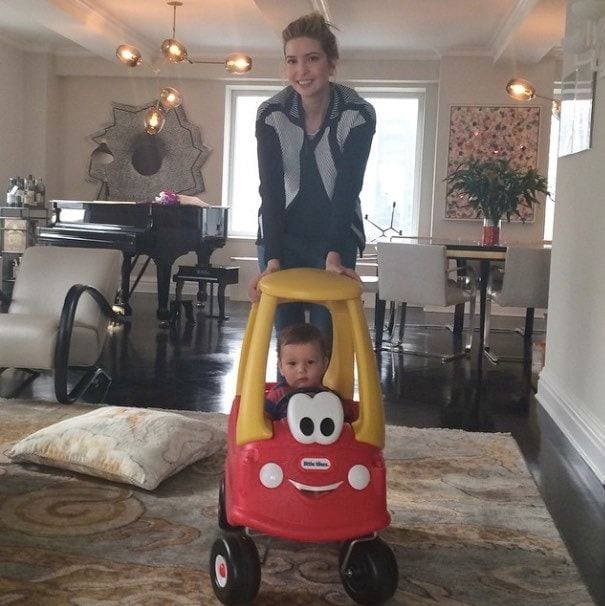 Showing her love for a low key weekend, Ivanka shared this picture saying, "Sunday morning drive."
<br>
Photo: Instagram/@ivankatrump