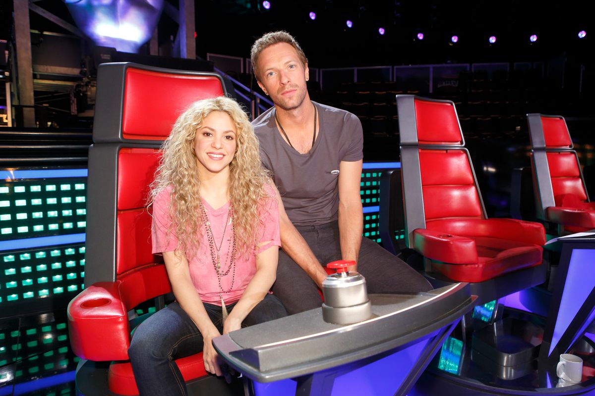 Shakira and Chris Martin