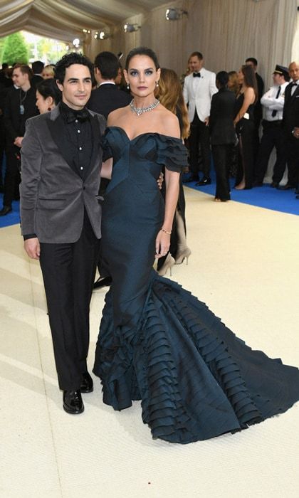 Katie Holmes with Zac Posen
Photo: Dia Dipasupil/Getty Images