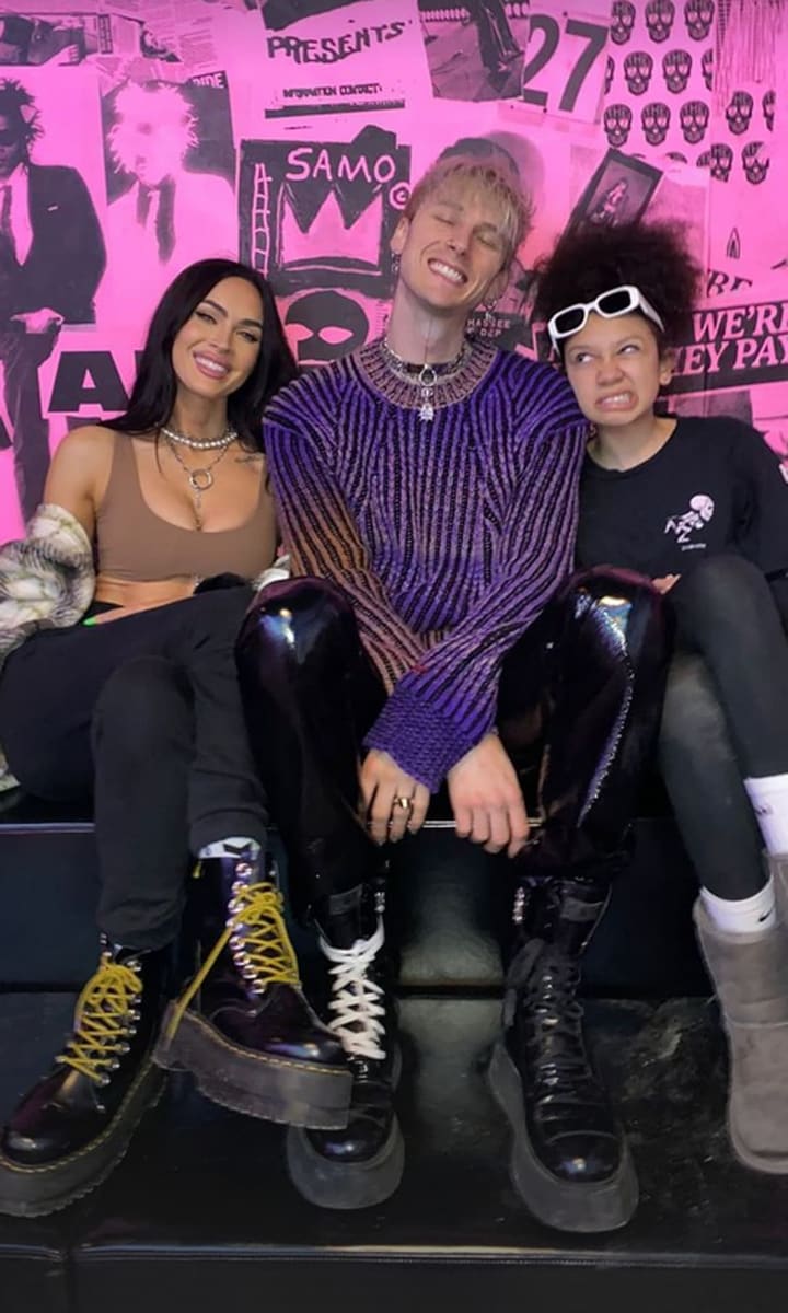 Megan Fox, Machine Gun Kelly and Casie Baker