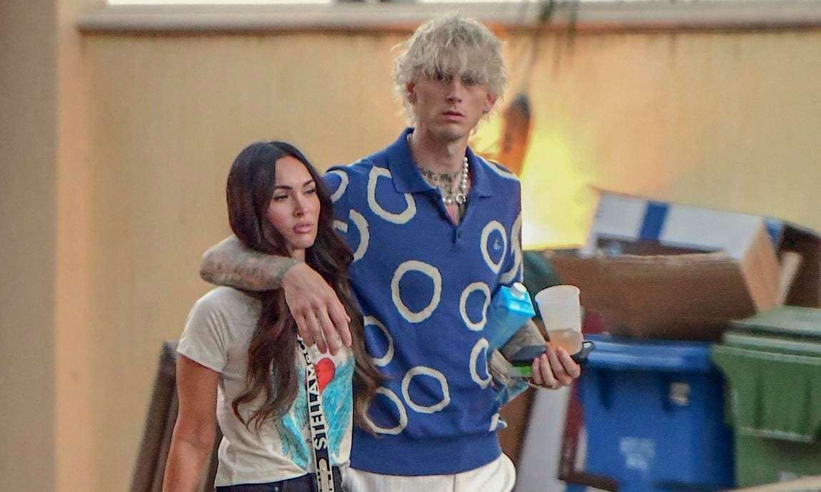 Megan Fox, Machine Gun Kelly as they headed out on a Date Night, to his Secret Concert at the Mayan Theater in Downtown LA.