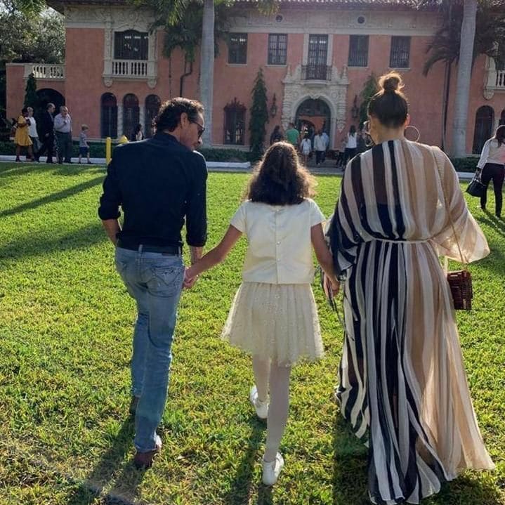 Marc Anthony with Emme and Jennifer Lopez