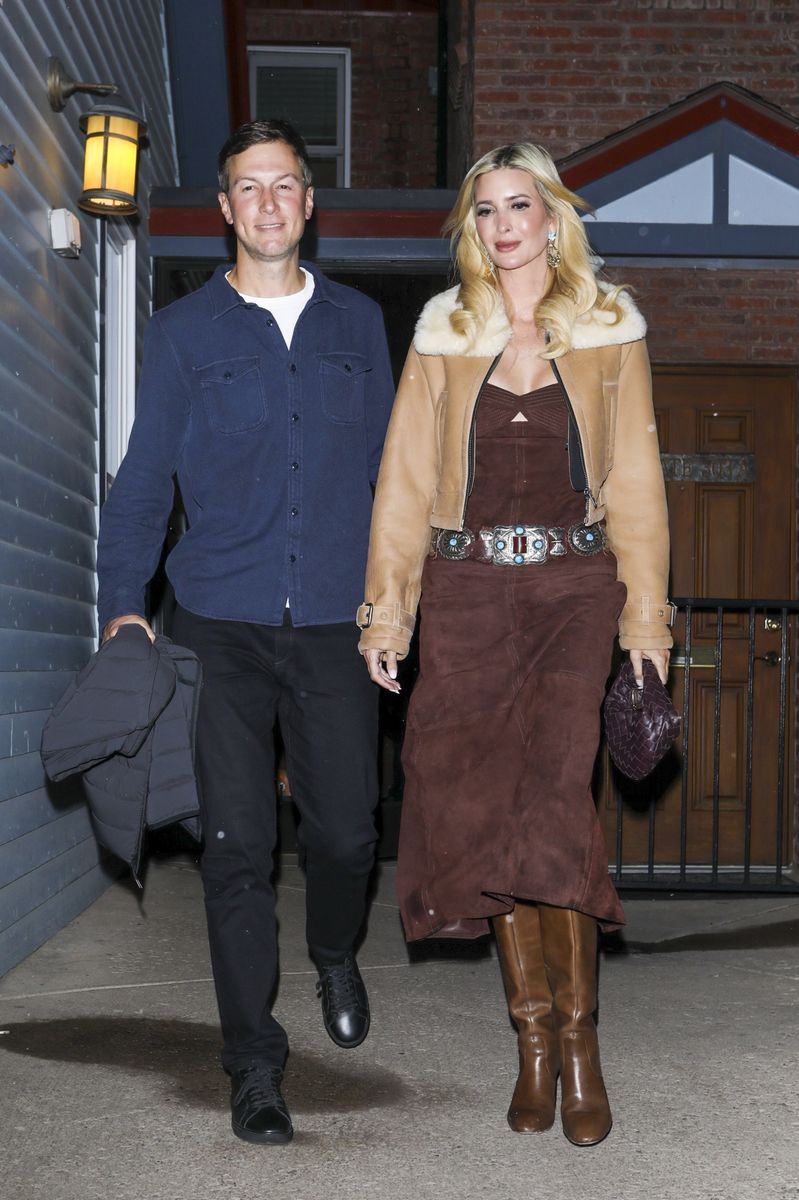 Ivanka Trump and her husband Jared Kushner were seen leaving Matsuhisa restaurant in Aspen, Colorado, after enjoying dinner with Amazon founder Jeff Bezos.