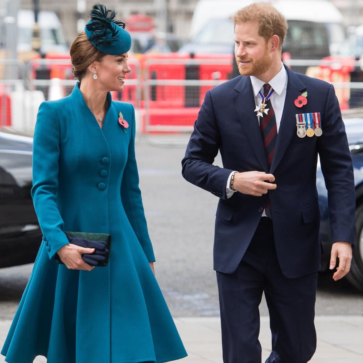 The Princess of Wales and Prince Harry pictured in 2019