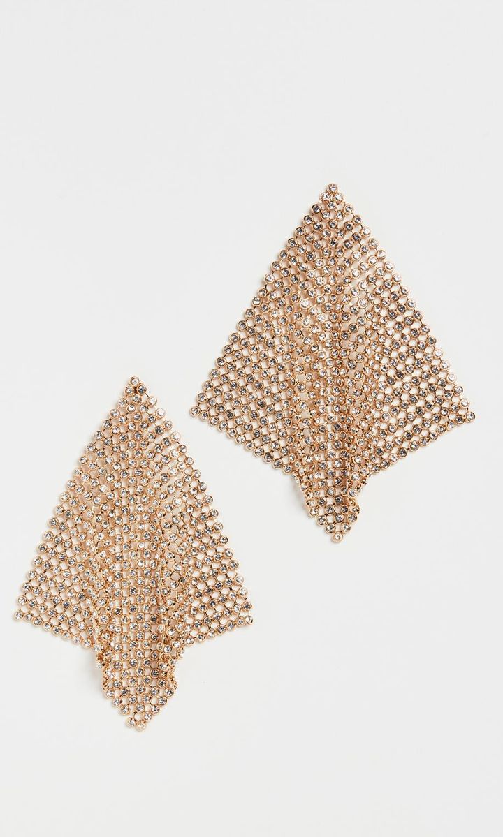 Diana drop earrings in gold