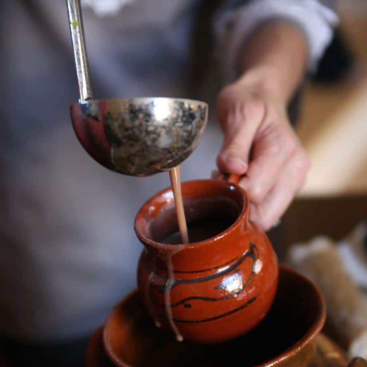 Traditional Mexican Champurrado (Chocolate Atole)