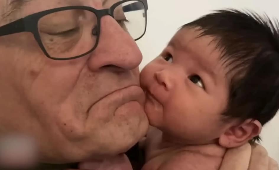 Robert De Niro and his baby daughter Gia