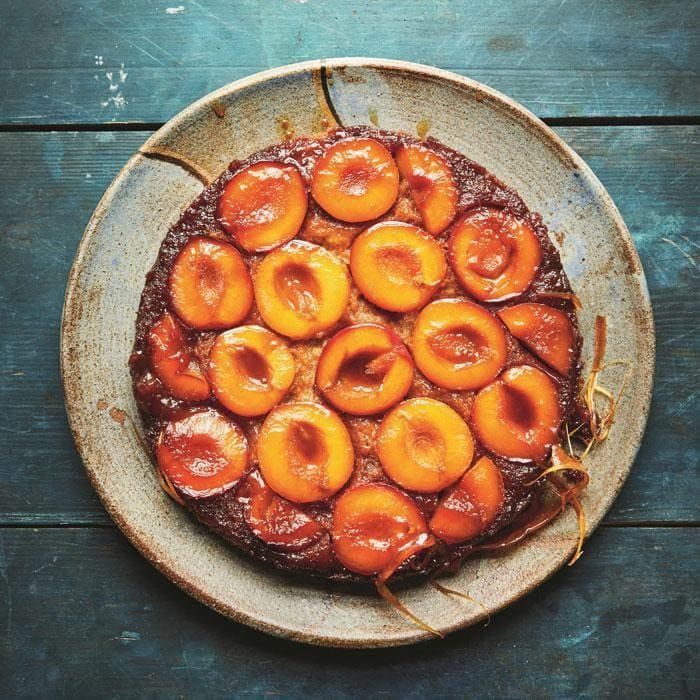 Meghan Markle cookbook recipe - plum upside down cake